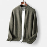 Maison Donati | Men’s Wool Blend Cardigan – Minimalist Open-Front Knit