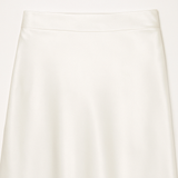 Maison Donati | Satin Midi Skirt – High-Waisted