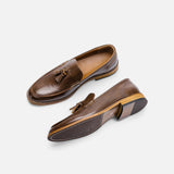 Maison Donati | Men’s Leather Tassel Loafers – Classic Slip-On Design