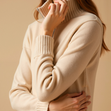 Maison Donati | Wool Cashmere Half-Zip Sweater – Relaxed Cropped Fit