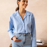 Maison Donati | Notched Collar Shirt – Relaxed Oversized Fit