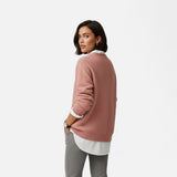Maison Donati | Women’s Cashmere Sweater – Long Sleeve Crew Neck