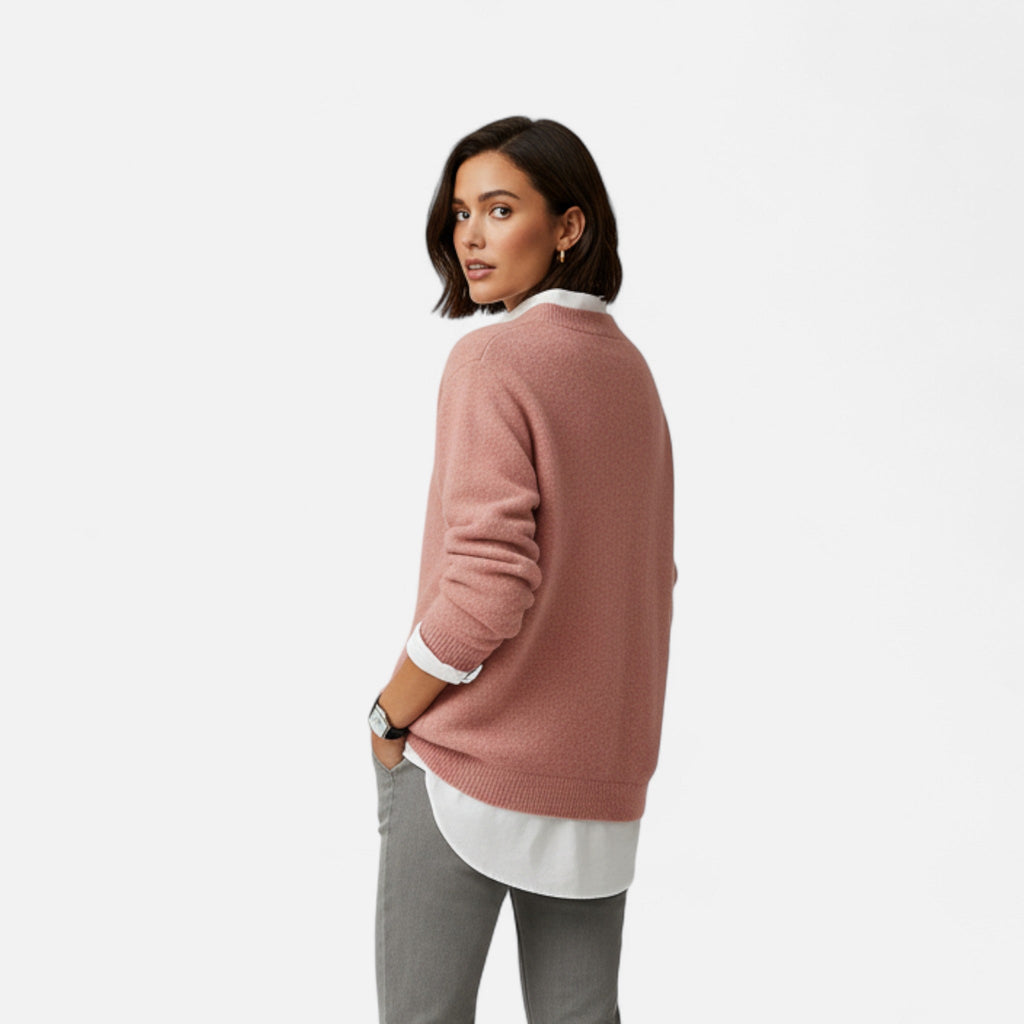 Maison Donati | Women’s Long Sleeve Crew Neck Sweater