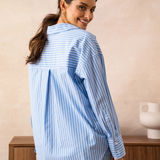Maison Donati | Notched Collar Shirt – Relaxed Oversized Fit
