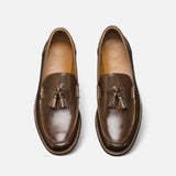Maison Donati | Men’s Leather Tassel Loafers – Classic Slip-On Design