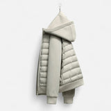 Maison Donati | Men’s Hybrid Hooded Jacket – Lightweight Quilted Zip-Up