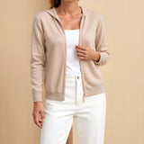 Maison Donati | Lightweight Zip-Up Hooded Cardigan – Smart Luxury Knitwear