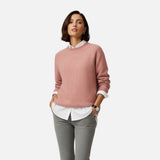 Maison Donati | Women’s Cashmere Sweater – Long Sleeve Crew Neck