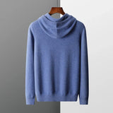 Maison Donati | Men’s Wool Knitted Hoodie – Classic Pullover Design