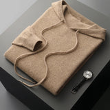 Maison Donati | Men’s Wool Knitted Hoodie – Classic Pullover Design
