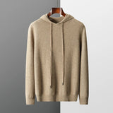 Maison Donati | Men’s Wool Knitted Hoodie – Classic Pullover Design