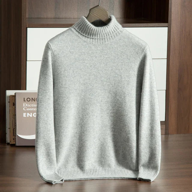 Maison Donati | Men’s Wool Turtleneck Sweater – Classic Knit Design