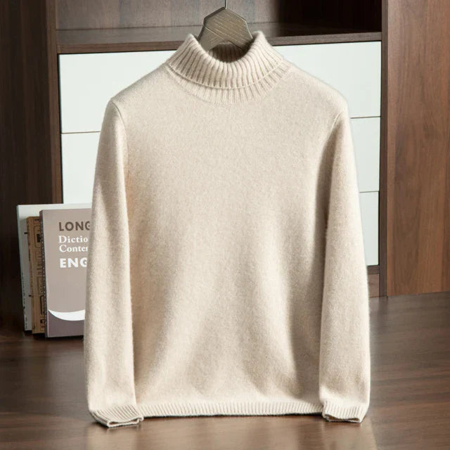 Maison Donati | Men’s Wool Turtleneck Sweater – Classic Knit Design