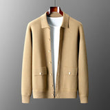 Maison Donati | Men’s Cashmere Wool Jacket – Button-Up with Classic Collar