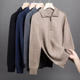 Maison Donati | Men’s Wool Knit Half-Zip Sweater – Polo Collar