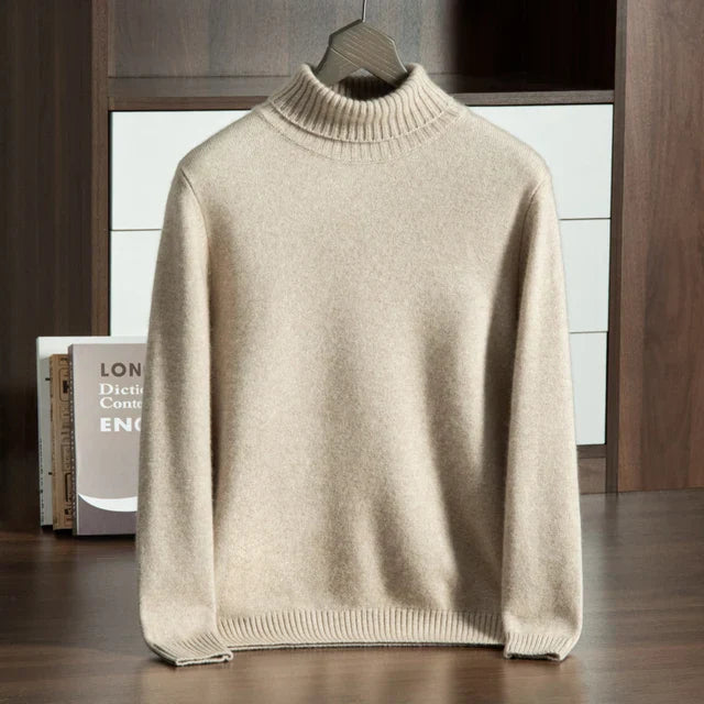 Maison Donati | Men’s Wool Turtleneck Sweater – Classic Knit Design