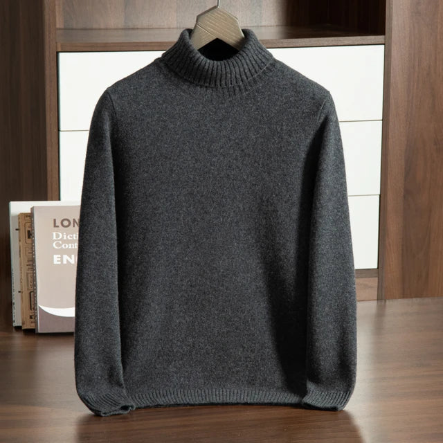 Maison Donati | Men’s Wool Turtleneck Sweater – Classic Knit Design