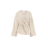 Maison Donati | Women's Belted Wrap Coat - Oversized Fit