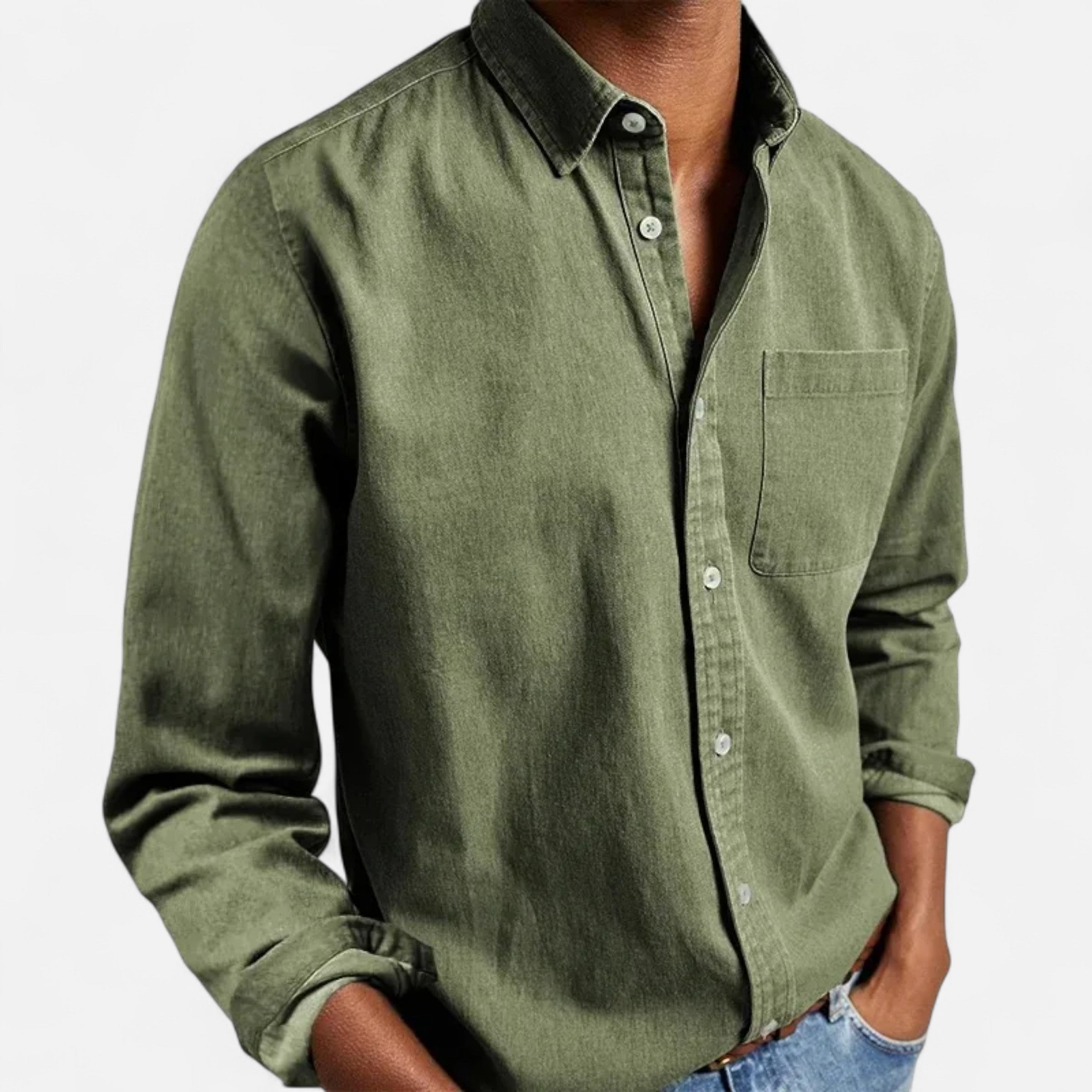 Maison Donati | Men’s Brushed Oxford Shirt – Classic Button-Down Design