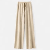Maison Donati | Women's Wool Knit Wide-Leg Lounge Trousers