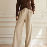 Maison Donati | Women's Wide-Leg Trousers - High-Waisted