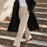 Maison Donati | Women's Wide-Leg Trousers - High-Waisted