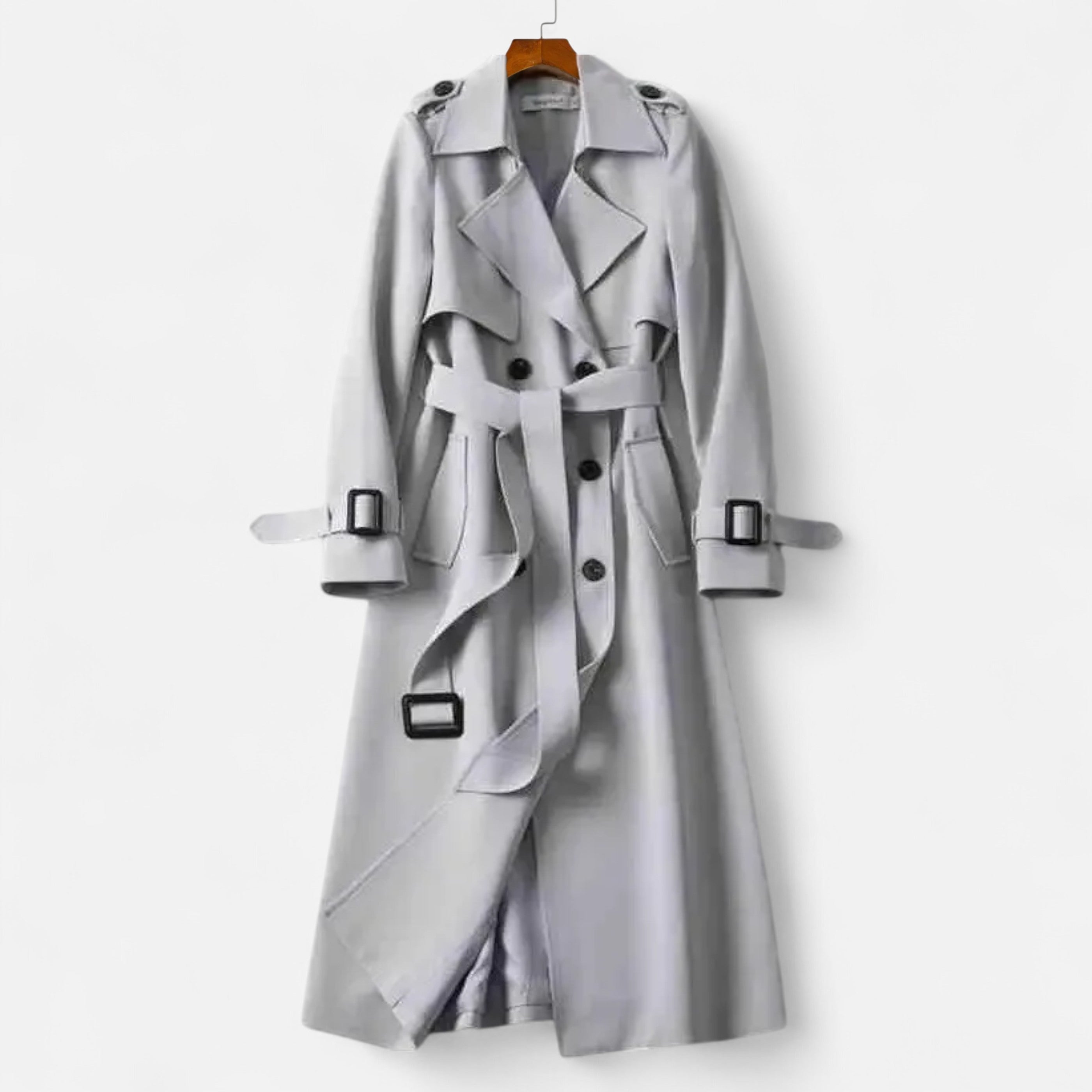 Maison Donati | Classic Double-Breasted Belted Trench Coat