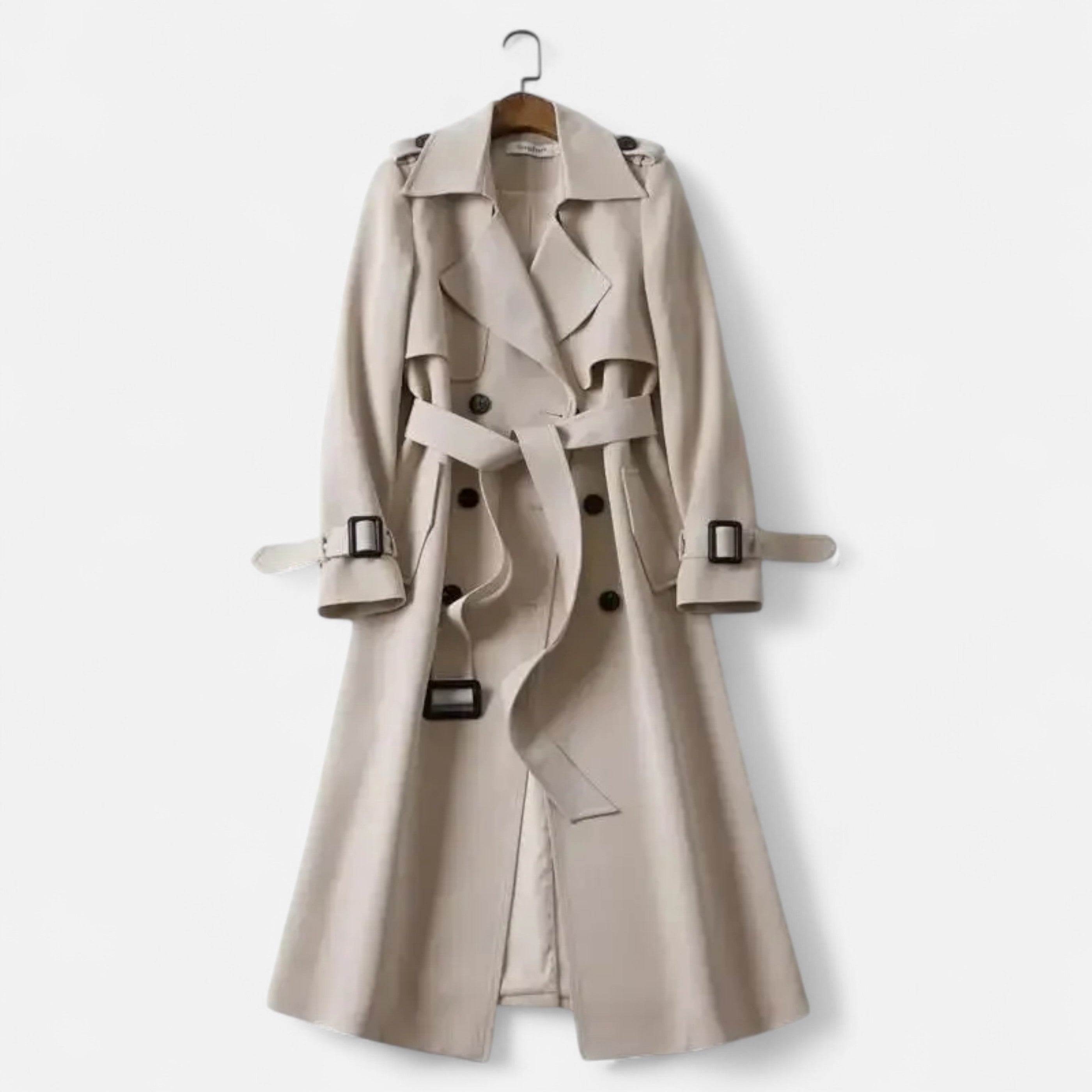 Maison Donati | Double-Breasted Belted Trench Coat