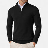 Maison Donati | Men’s Merino Wool Half-Zip Sweater – Lightweight Knit Pullover