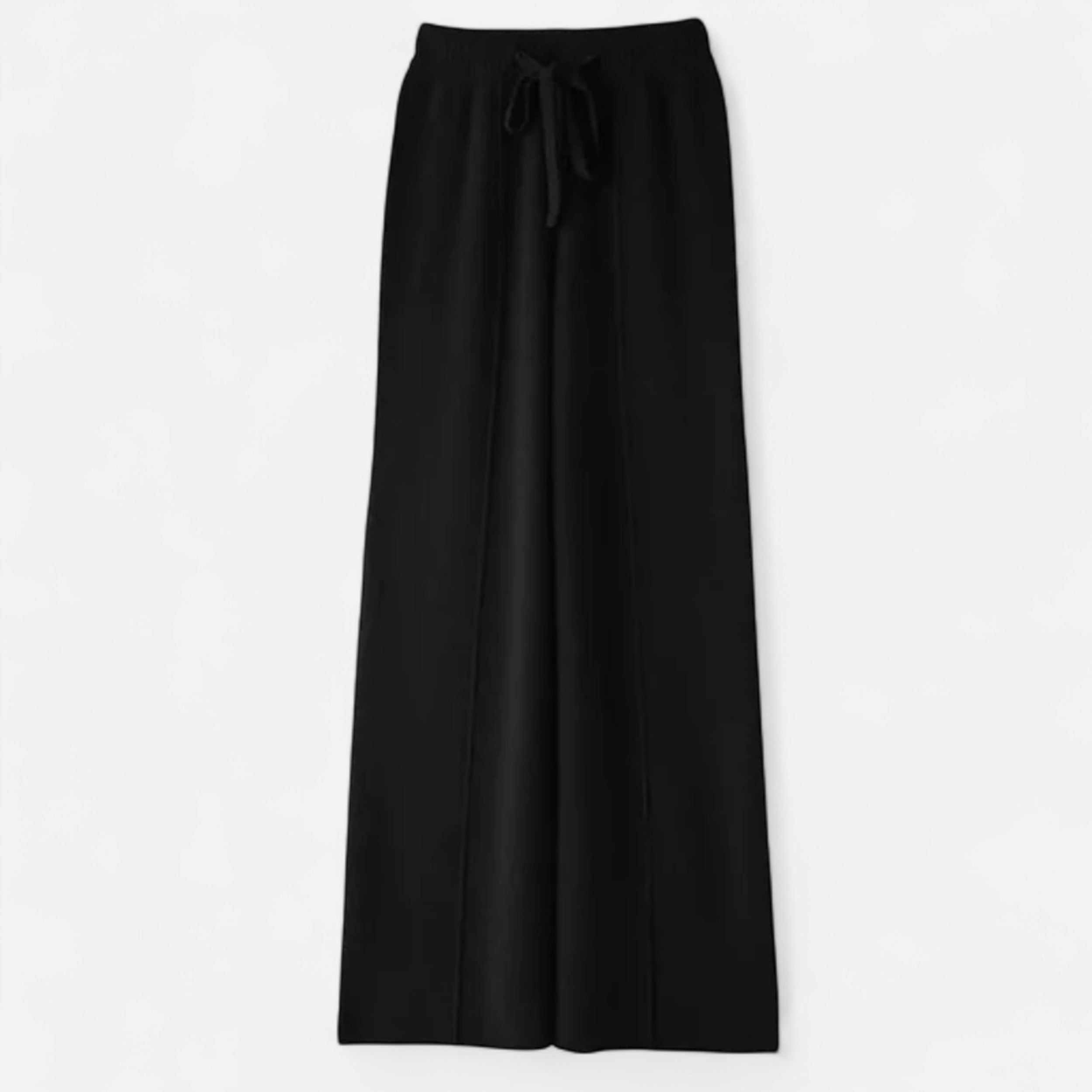 Maison Donati | Women's Wool Knit Wide-Leg Lounge Trousers