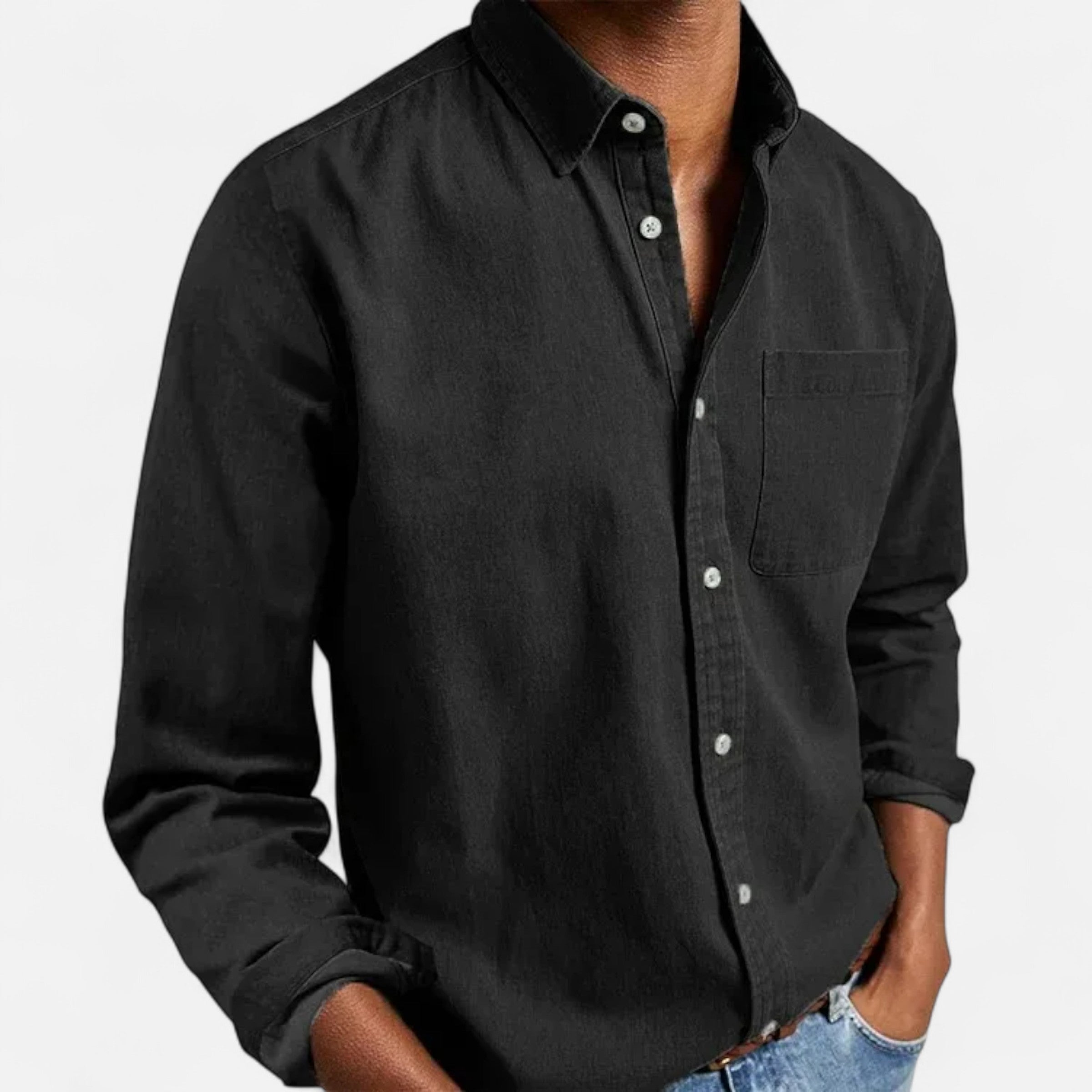 Maison Donati | Men’s Brushed Oxford Shirt – Classic Button-Down Design