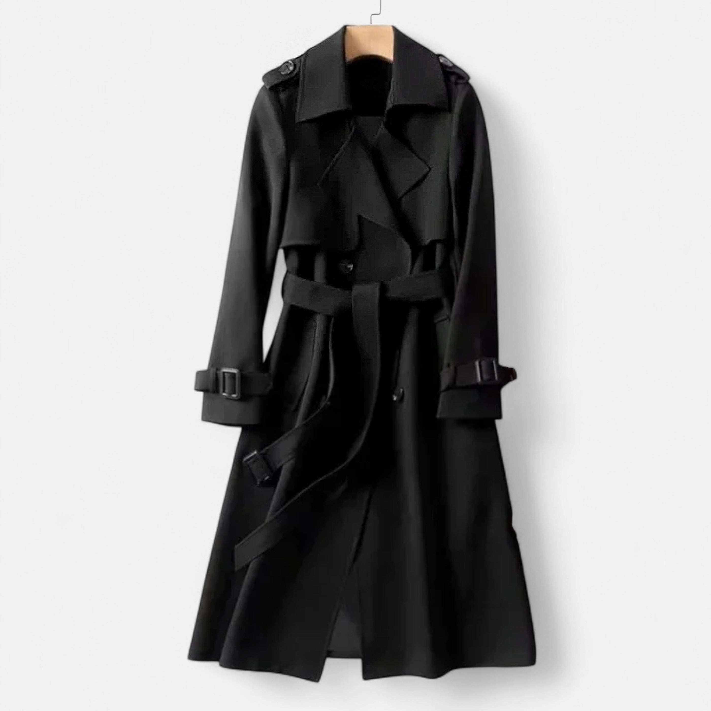Maison Donati | Classic Double-Breasted Belted Trench Coat