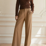 Maison Donati | Women's Wide-Leg Trousers - High-Waisted