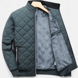 Maison Donati | Men’s Quilted Winter Jacket – Fleece-Lined Zip-Up