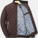 Maison Donati | Men’s Quilted Winter Jacket – Fleece-Lined Zip-Up