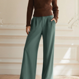 Maison Donati | Women's Wide-Leg Trousers - High-Waisted