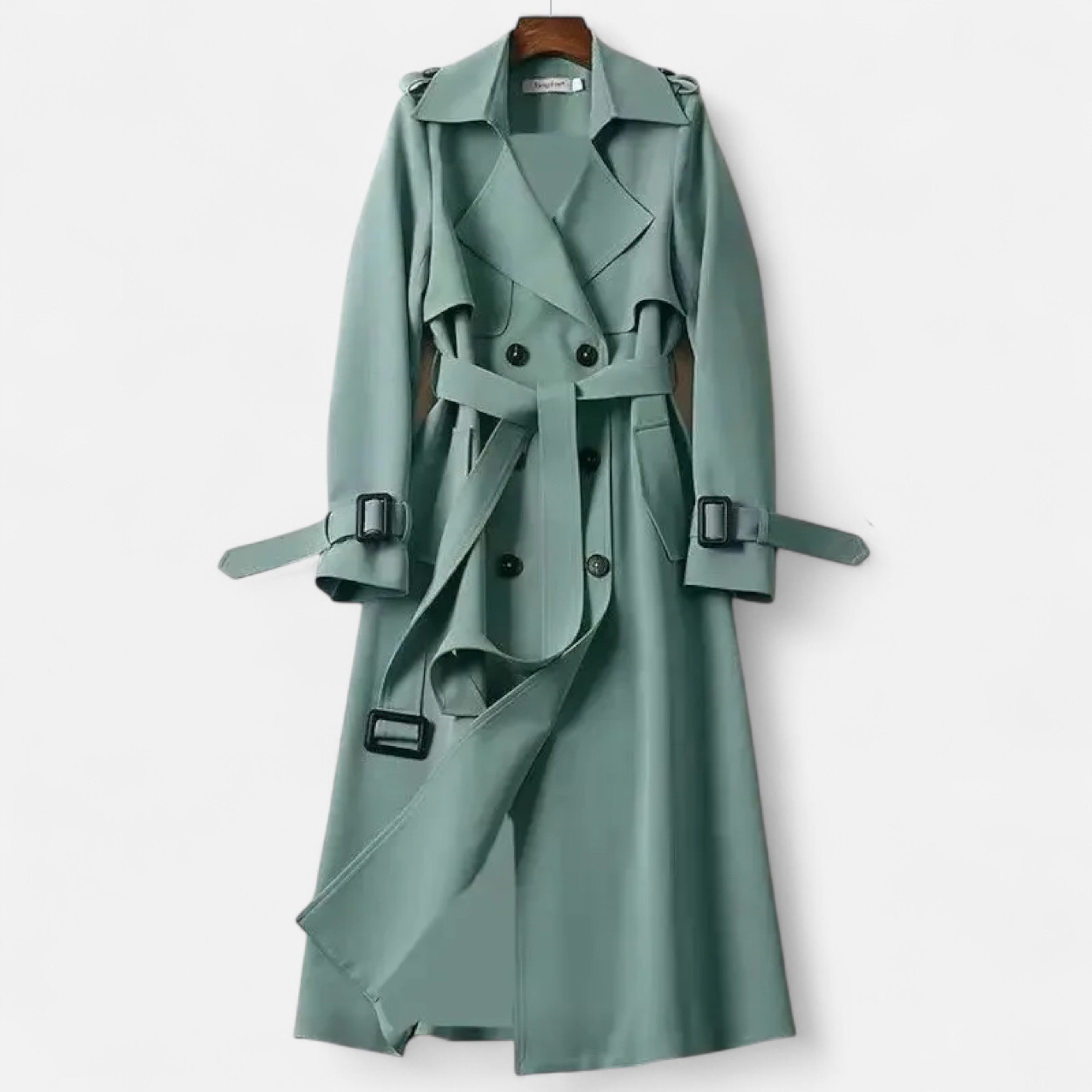 Maison Donati | Classic Double-Breasted Belted Trench Coat