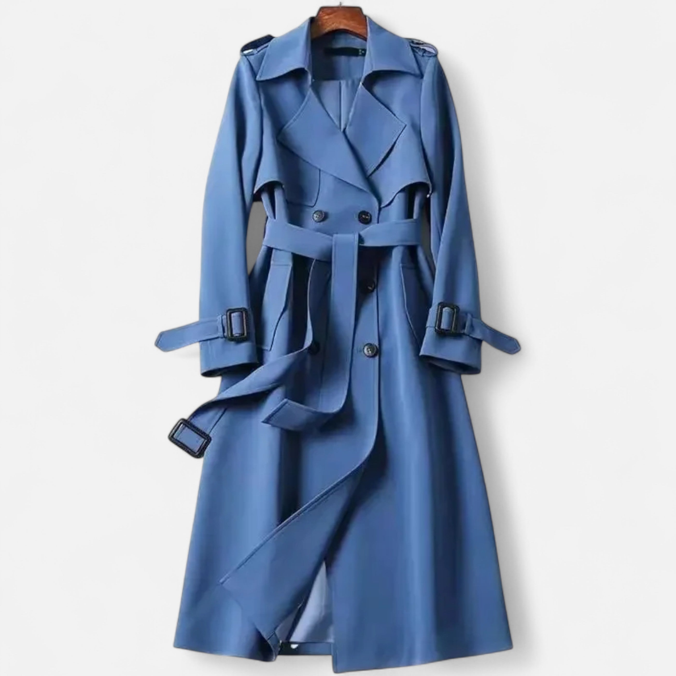 Maison Donati | Classic Double-Breasted Belted Trench Coat