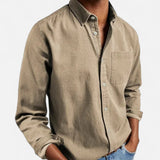 Maison Donati | Men’s Brushed Oxford Shirt – Classic Button-Down Design