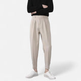 Maison Donati | Men’s Tailored Pleated Trousers – Modern Tapered Fit
