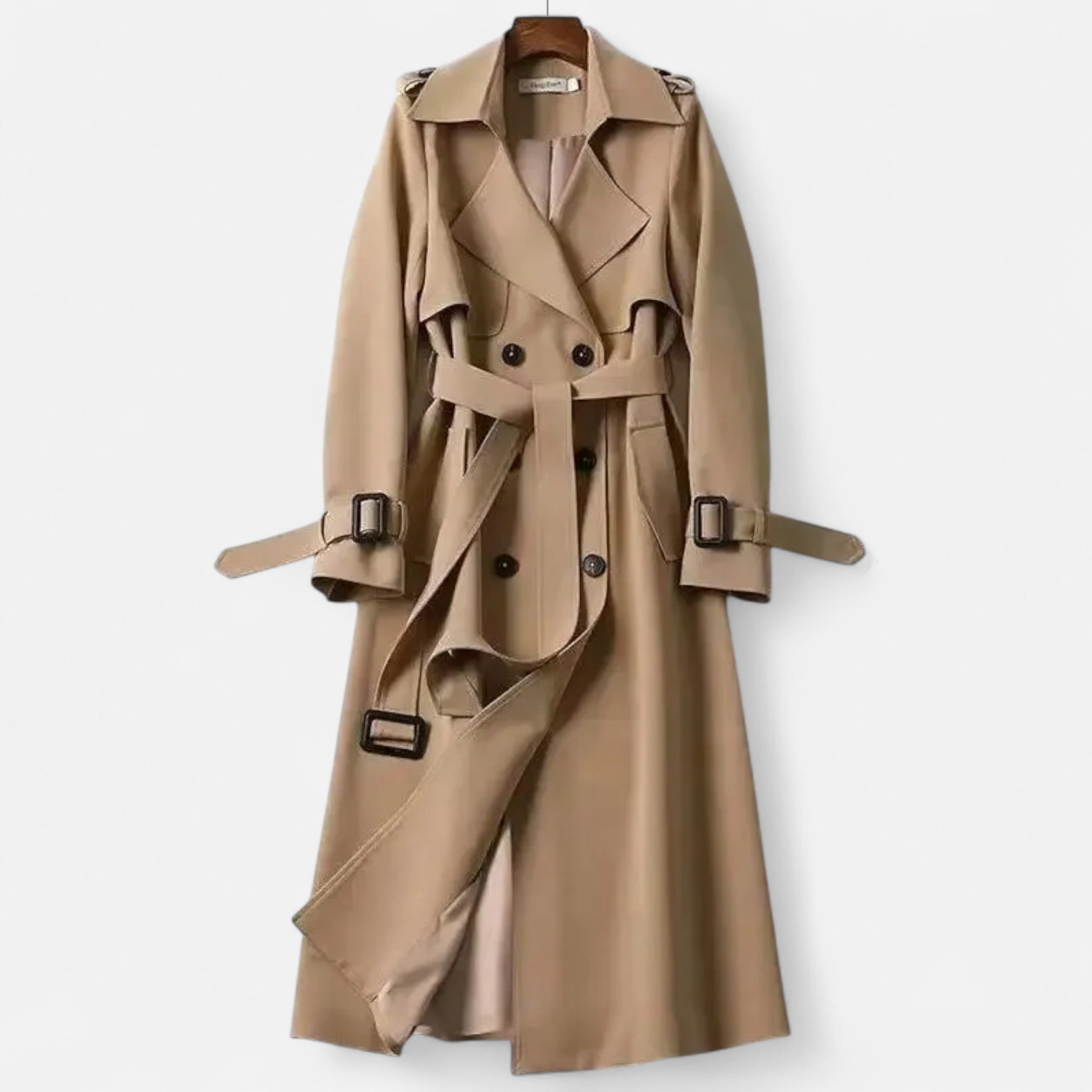 Maison Donati | Classic Double-Breasted Belted Trench Coat