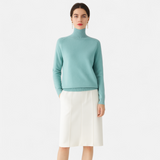 Maison Donati | Merino Wool Cashmere Mock-Neck Sweater