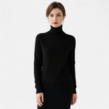 Maison Donati | Merino Wool Cashmere Mock-Neck Sweater