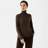 Maison Donati | Merino Wool Cashmere Mock-Neck Sweater