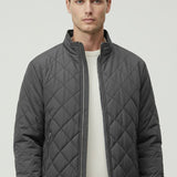 Maison Donati | Men’s Quilted Winter Jacket – Fleece-Lined Zip-Up