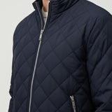Maison Donati | Men’s Quilted Winter Jacket – Fleece-Lined Zip-Up