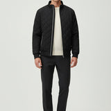Maison Donati | Men’s Quilted Winter Jacket – Fleece-Lined Zip-Up