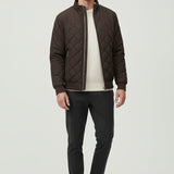 Maison Donati | Men’s Quilted Winter Jacket – Fleece-Lined Zip-Up