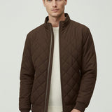 Maison Donati | Men’s Quilted Winter Jacket – Fleece-Lined Zip-Up
