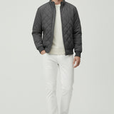 Maison Donati | Men’s Quilted Winter Jacket – Fleece-Lined Zip-Up